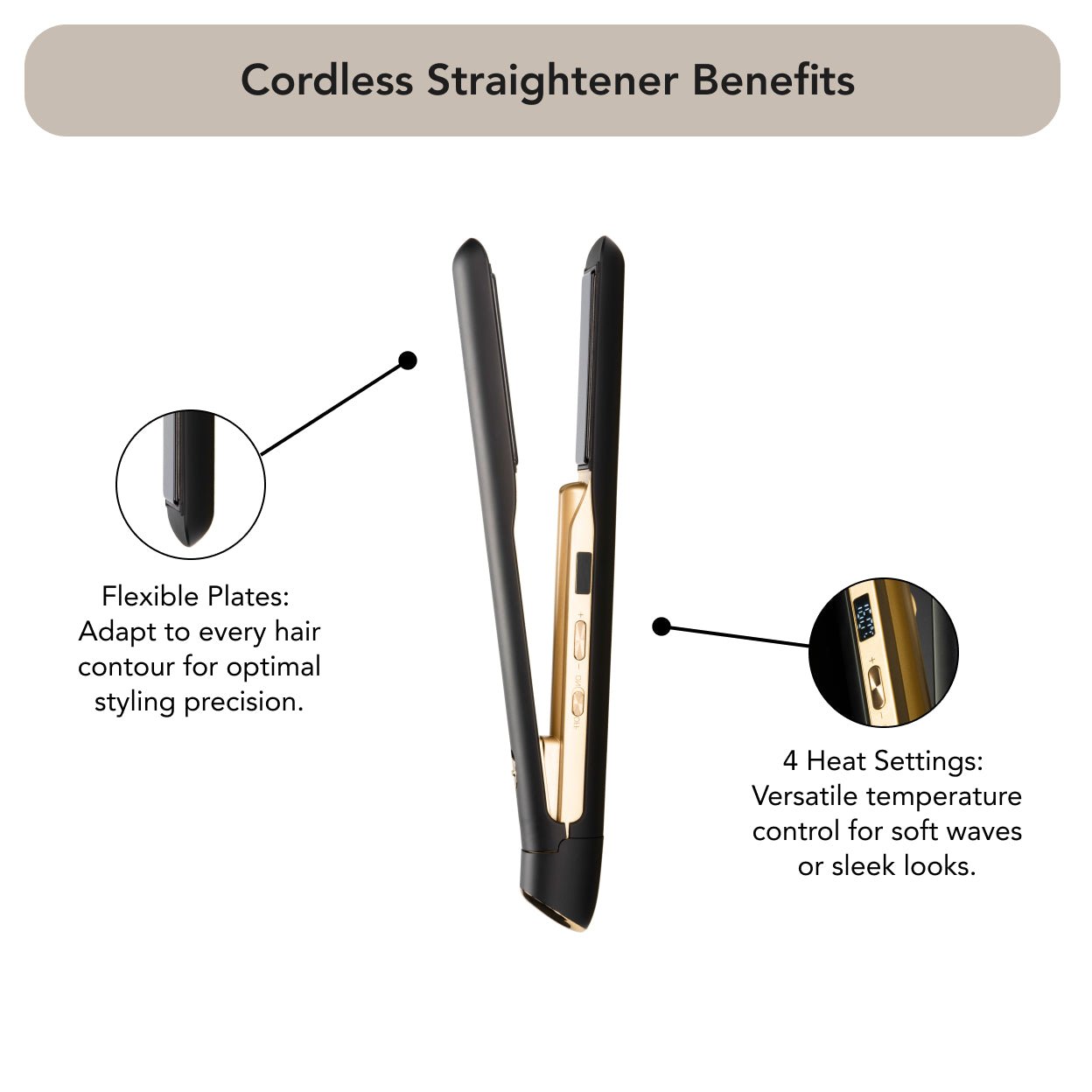 Max Pro Aurum Cordless Straightener - Max Pro x MOHI